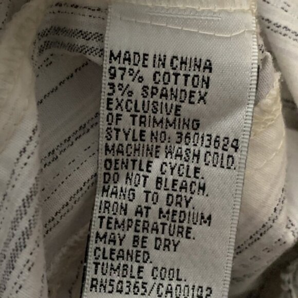 Vintage 90s Y2K Nygard Striped Embroidered Dristressed Shirt - Picture 8 of 8